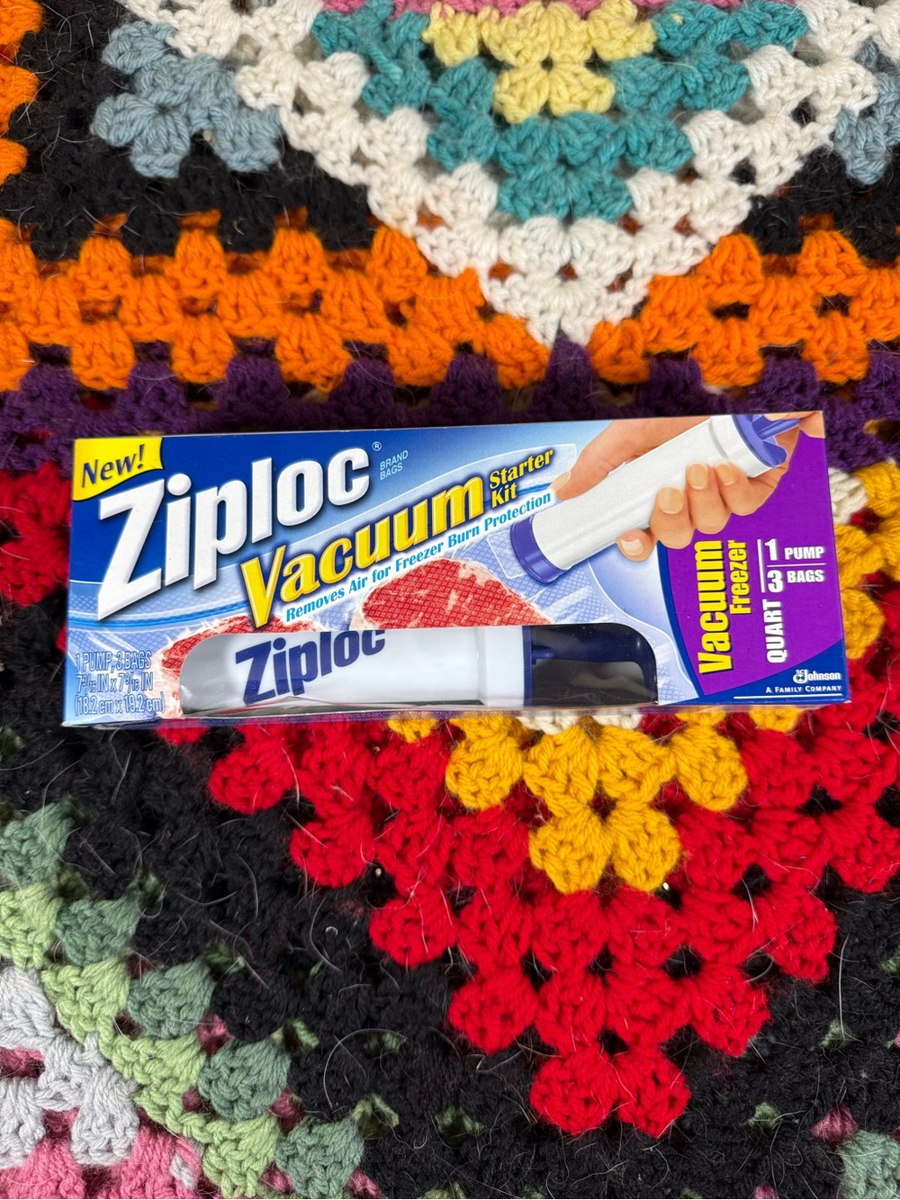 New Discontinued Ziploc 3 Quart Vaccum Starter Kit